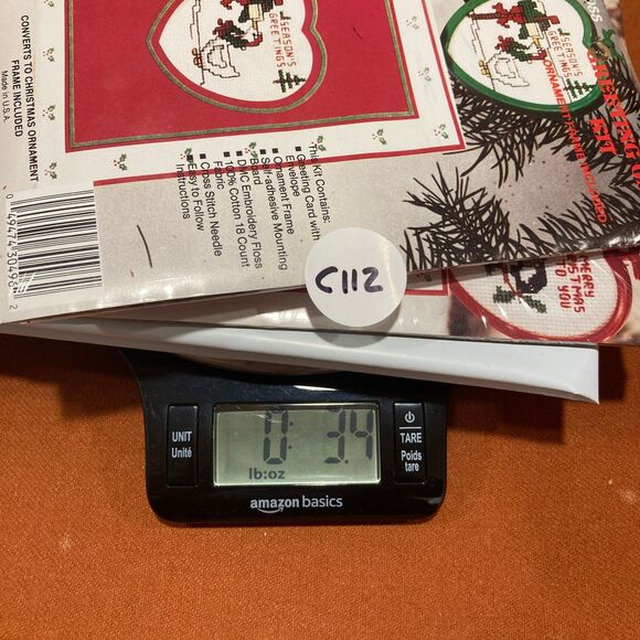 New Berlin Set of 2 Greeting Card Convert to Christmas Ornament Cross Stitch Kit - Picture 4 of 4